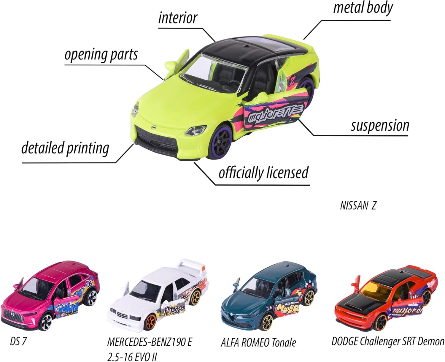 Majorette - Giftpack SL 11 5Pcs - Set of 5 Vehicles Including 2