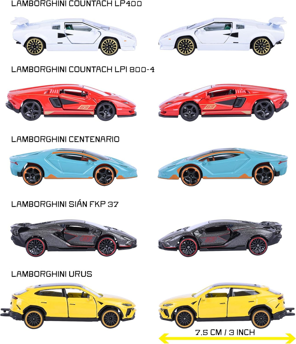 Majorette - Lamborghini 5 Pieces Giftpack - Free-wheeling Vehicles -