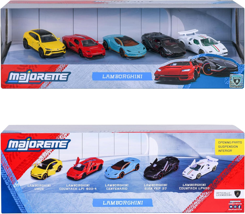 Majorette - Lamborghini 5 Pieces Giftpack - Free-wheeling Vehicles -