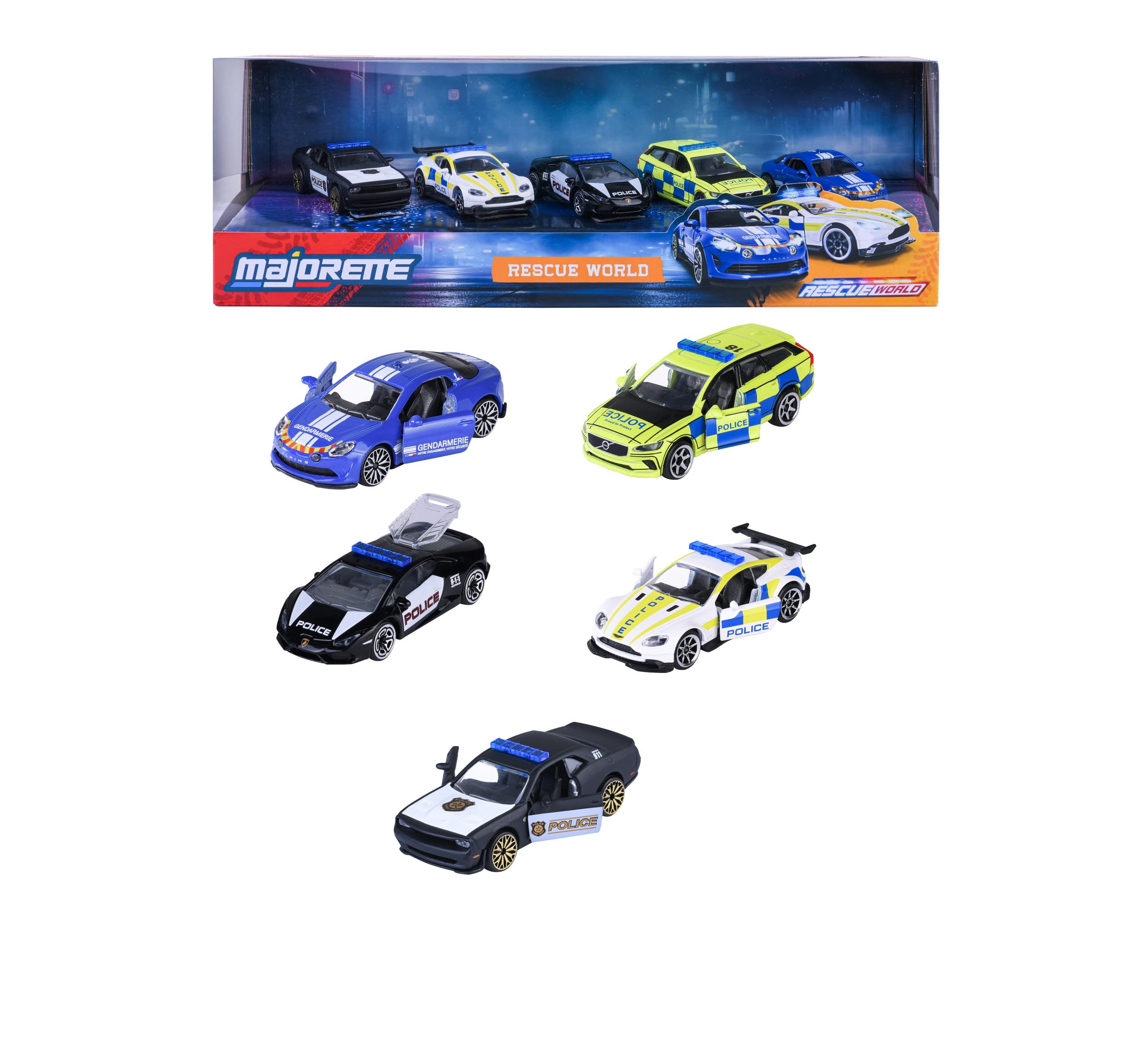 Majorette Rescue World gift set, 5 pieces