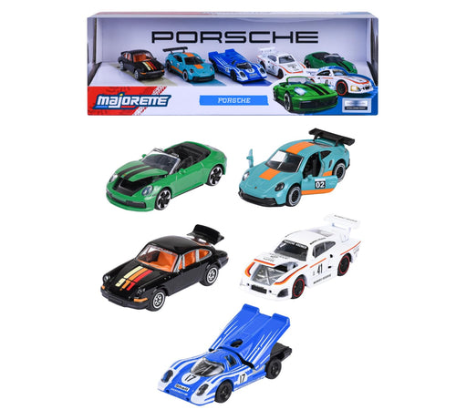1/64 Majorette GIFTPACK 5 Cars Porsche