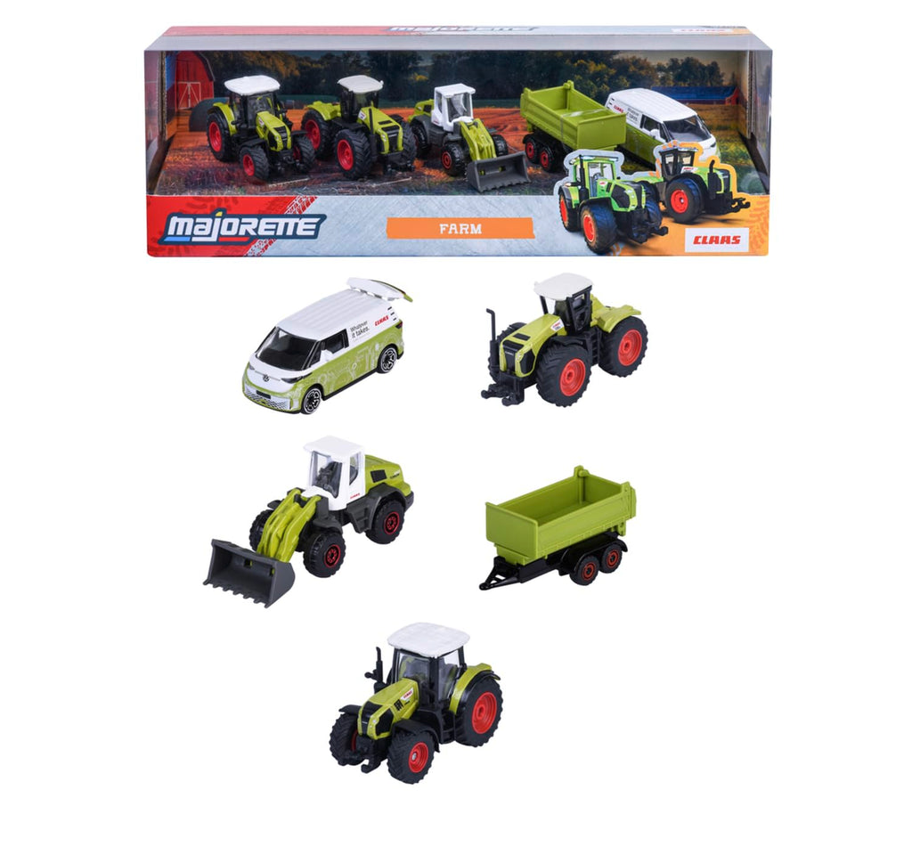 Majorette Claas Farm Car Set (5 Model Cars)