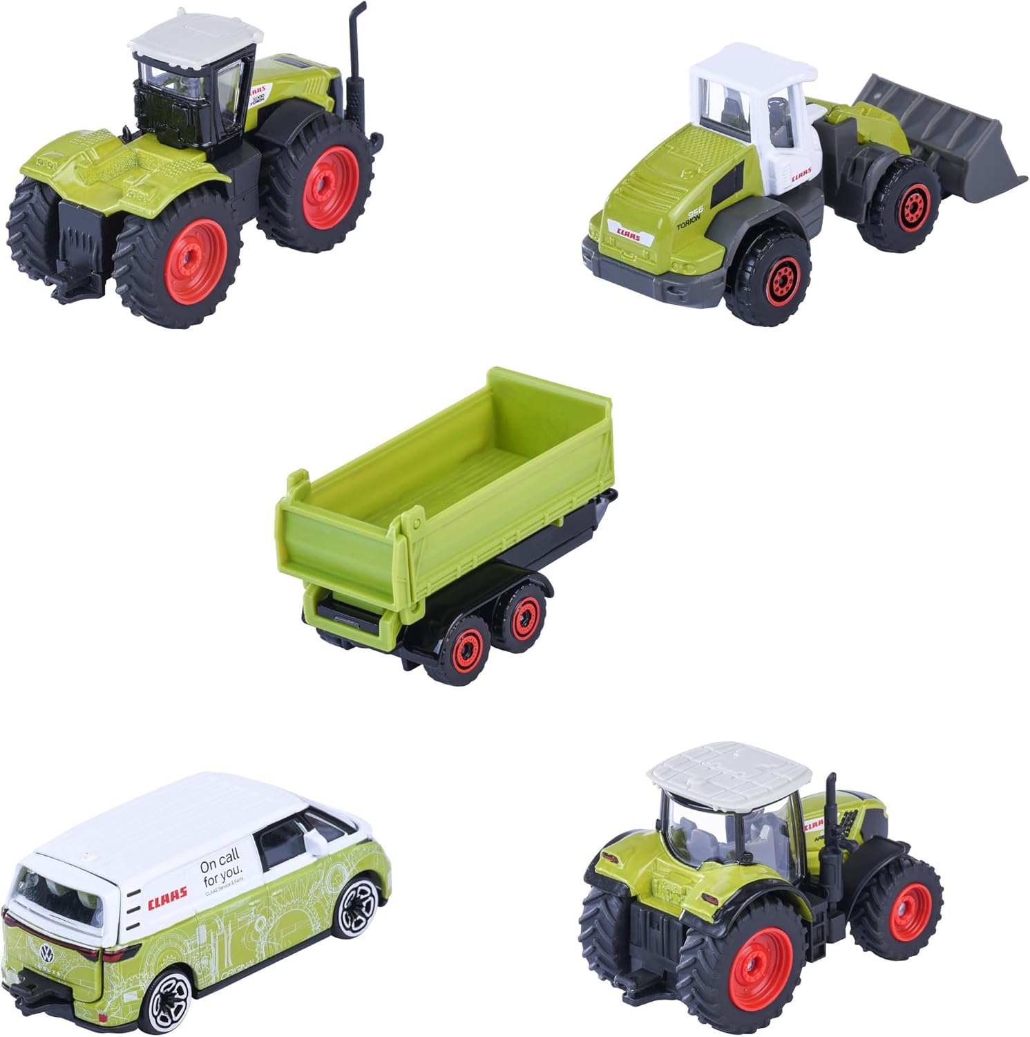 Majorette Claas Farm Car Set (5 Model Cars)