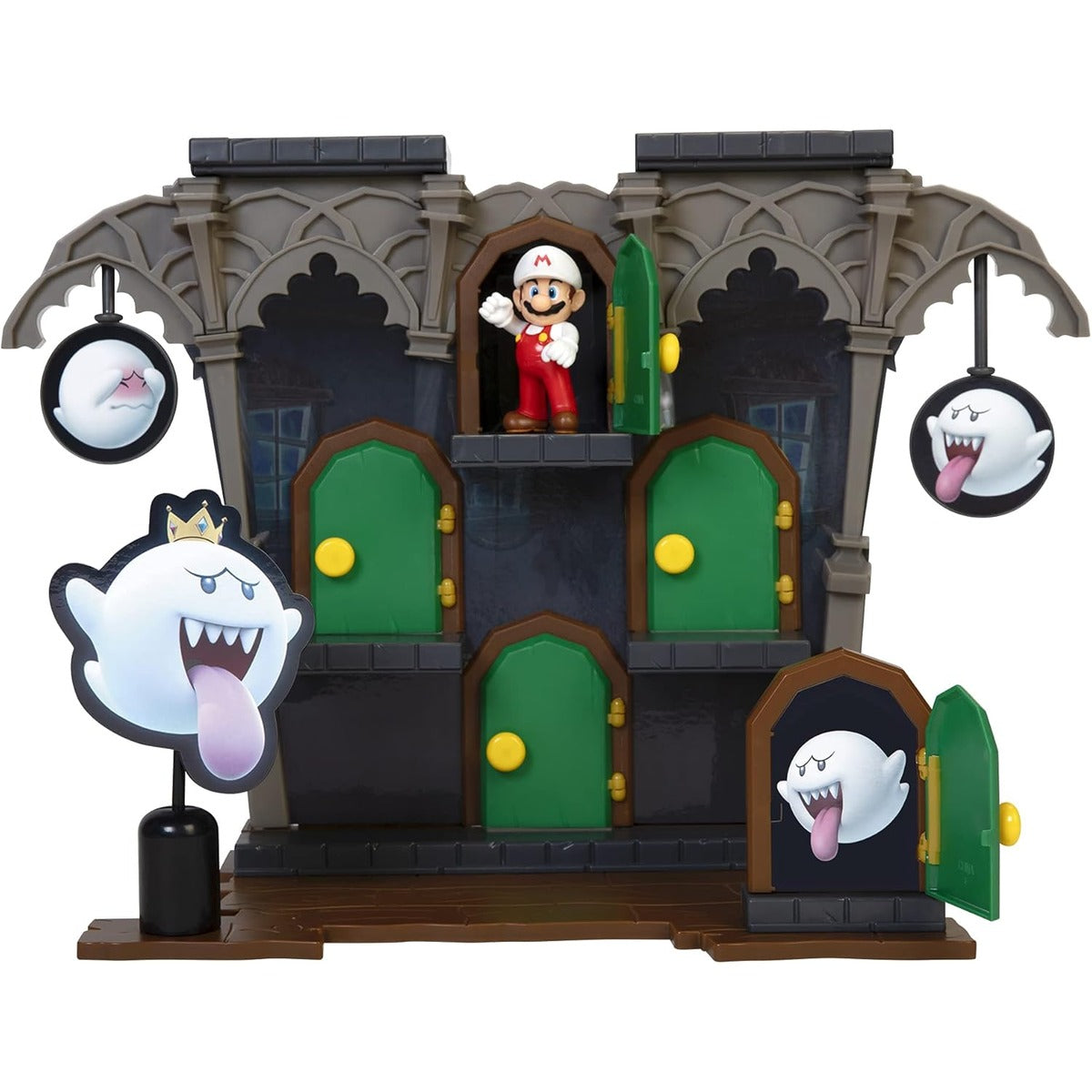 Super Mario Action Figures Deluxe Boo Mansion Playset