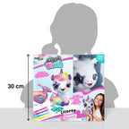 Canal Toys - Unicorn to Customise Airbrush Plush – Soft Toy Spray Art with Felt-Tip Pens and Stencils – 6 Years and Above – O