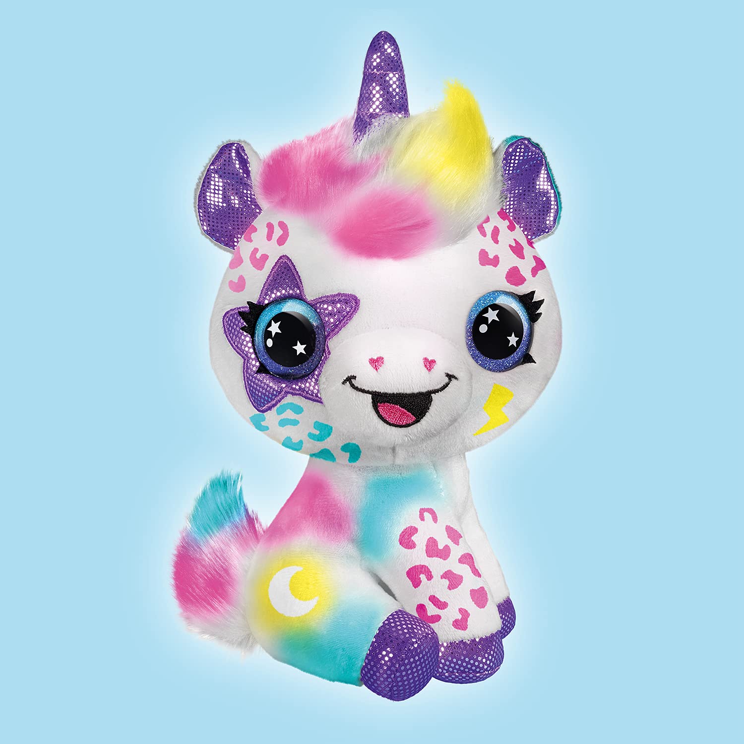 Canal Toys - Unicorn to Customise Airbrush Plush – Soft Toy Spray Art with Felt-Tip Pens and Stencils – 6 Years and Above – O