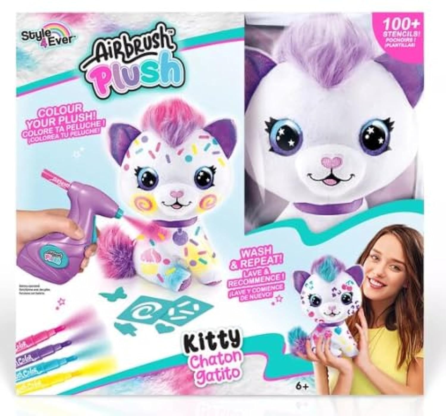 Canal Toys Airbrush Plush - Kitty (272OFG)