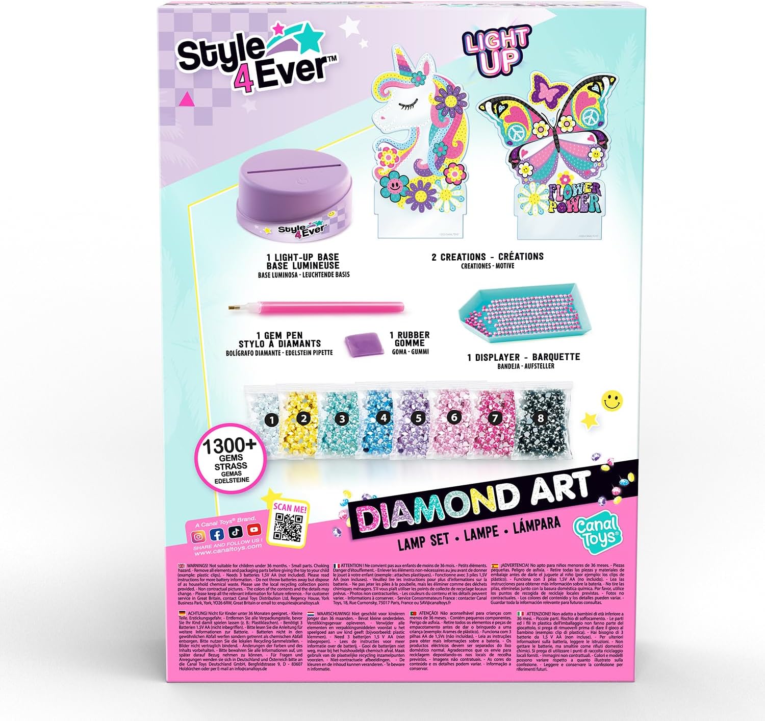 Diamond Art LAMP Set Purple