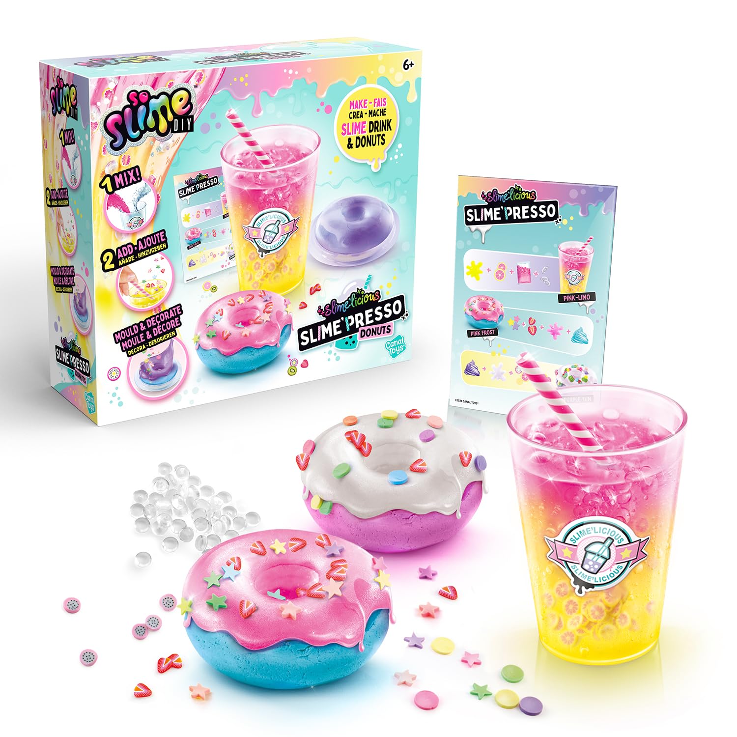 Canal Toys Slime'Presso Make and Customise Your Donuts in Slime DIY-SSC 257, Blue