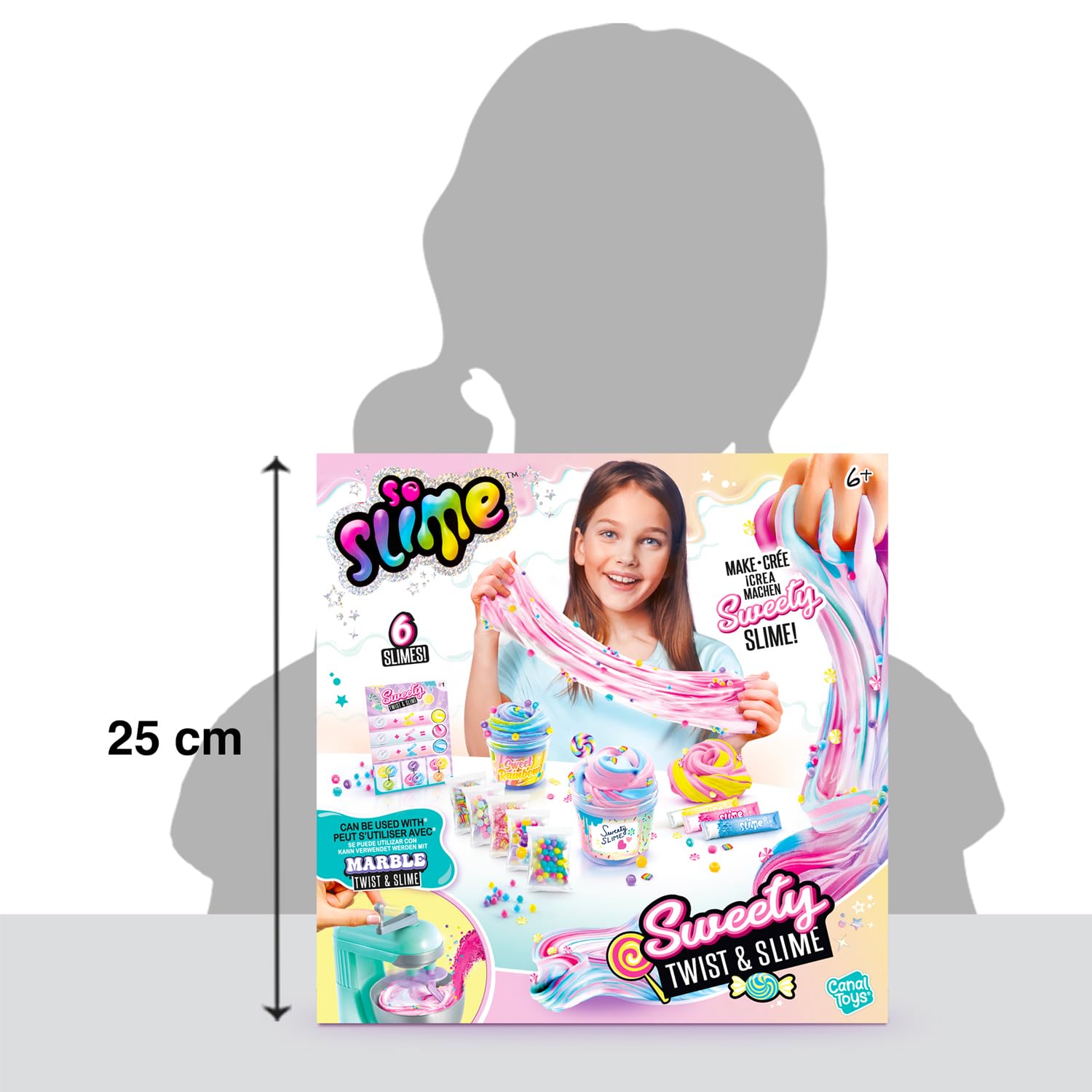 Canal Toys - So Slime DIY - Twist & Slime Candy Kit - Creative Leisure for children from 6 years old - SSC 322