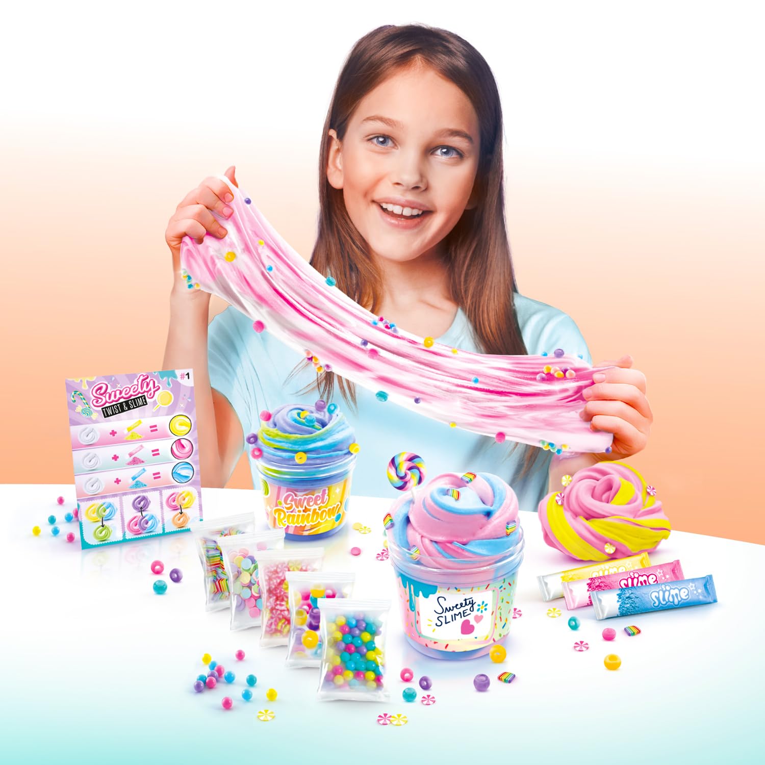 Canal Toys - So Slime DIY - Twist & Slime Candy Kit - Creative Leisure for children from 6 years old - SSC 322