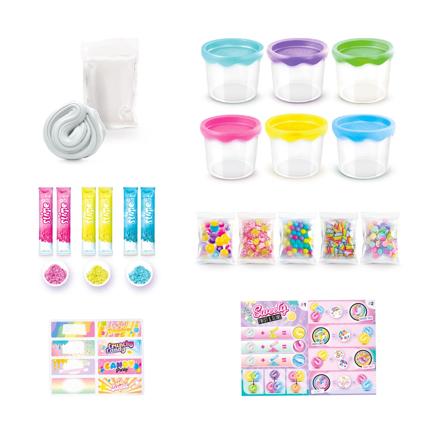 Canal Toys - So Slime DIY - Twist & Slime Candy Kit - Creative Leisure for children from 6 years old - SSC 322