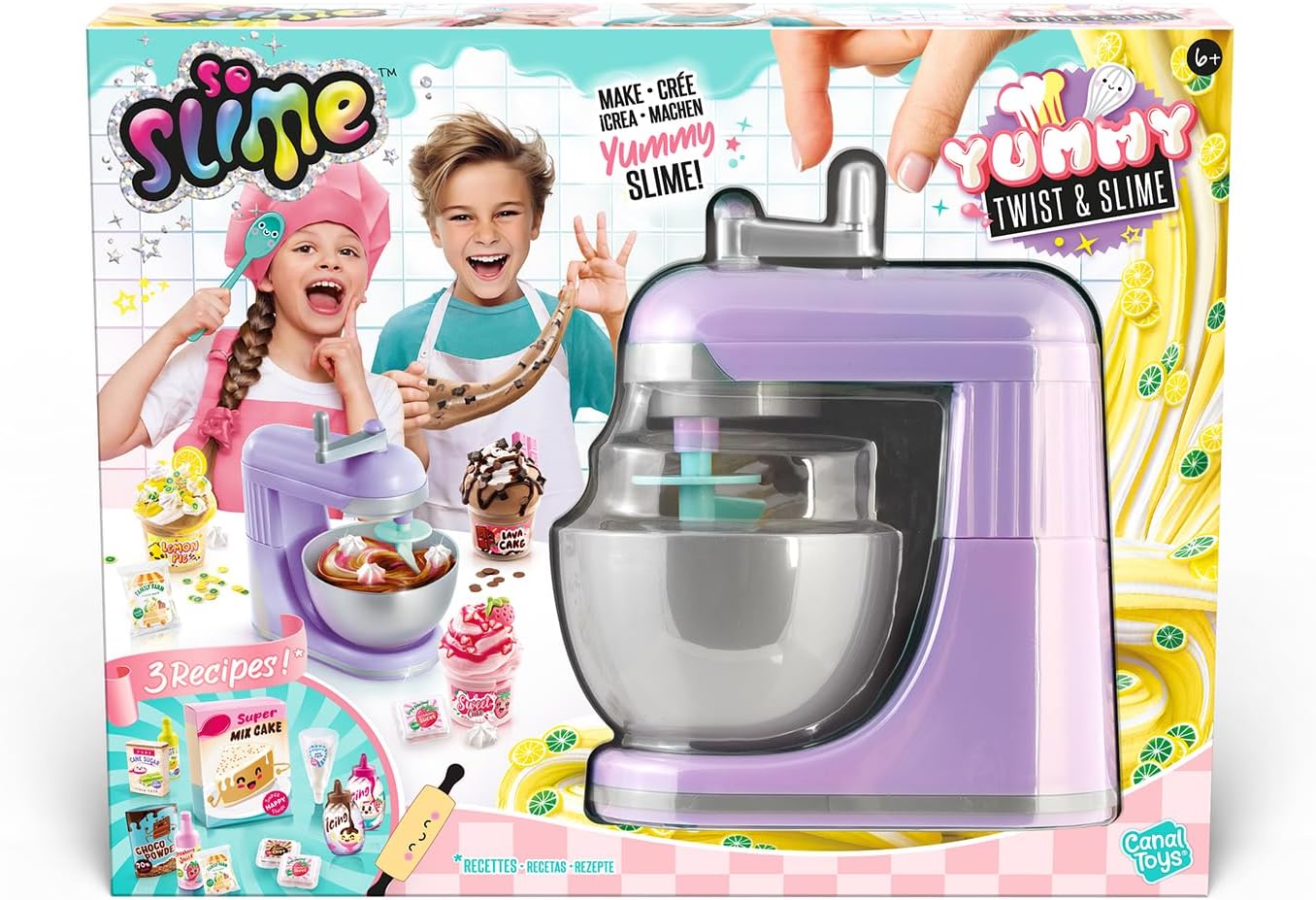 Canal Toys So Slime - Yummy Twist & Slime Mixer Set - DIY Slime with Dyes, Decoration & Recipe Instructions - From 6 Years - 