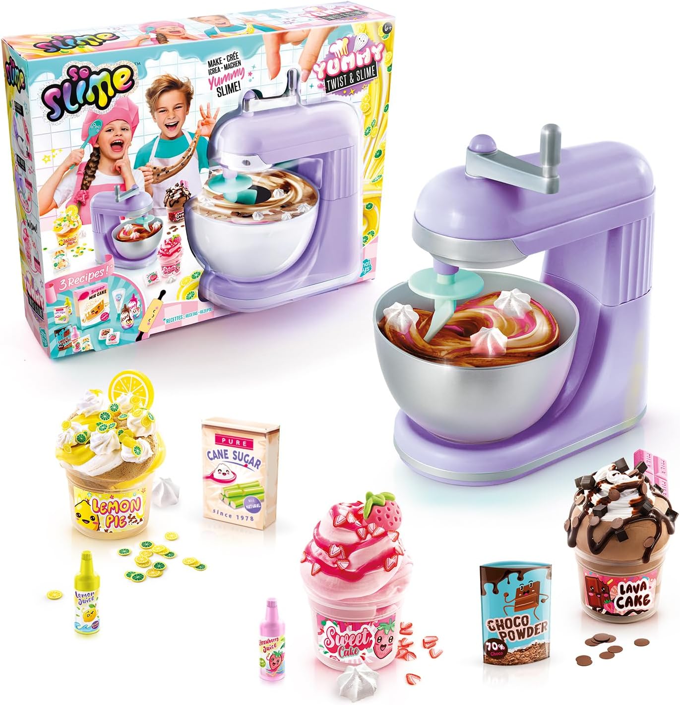 Canal Toys So Slime - Yummy Twist & Slime Mixer Set - DIY Slime with Dyes, Decoration & Recipe Instructions - From 6 Years - 
