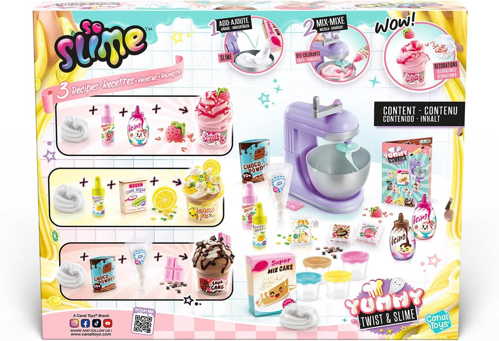 Canal Toys So Slime - Yummy Twist & Slime Mixer Set - DIY Slime with Dyes, Decoration & Recipe Instructions - From 6 Years - 