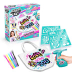 Canal Toys - Airbrush Art - Fashion Design Kit with electronic spray, stencils and felt-tip pens - AIR 016, White Tote Bag