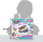 Canal Toys - Airbrush Art - Fashion Design Kit with electronic spray, stencils and felt-tip pens - AIR 016, White Tote Bag