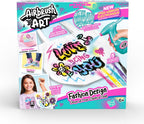 Canal Toys - Airbrush Art - Fashion Design Kit with electronic spray, stencils and felt-tip pens - AIR 016, White Tote Bag