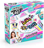 Canal Toys - Airbrush Art - Fashion Design Kit with electronic spray, stencils and felt-tip pens - AIR 016, White Tote Bag