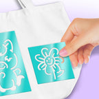 Canal Toys - Airbrush Art - Fashion Design Kit with electronic spray, stencils and felt-tip pens - AIR 016, White Tote Bag