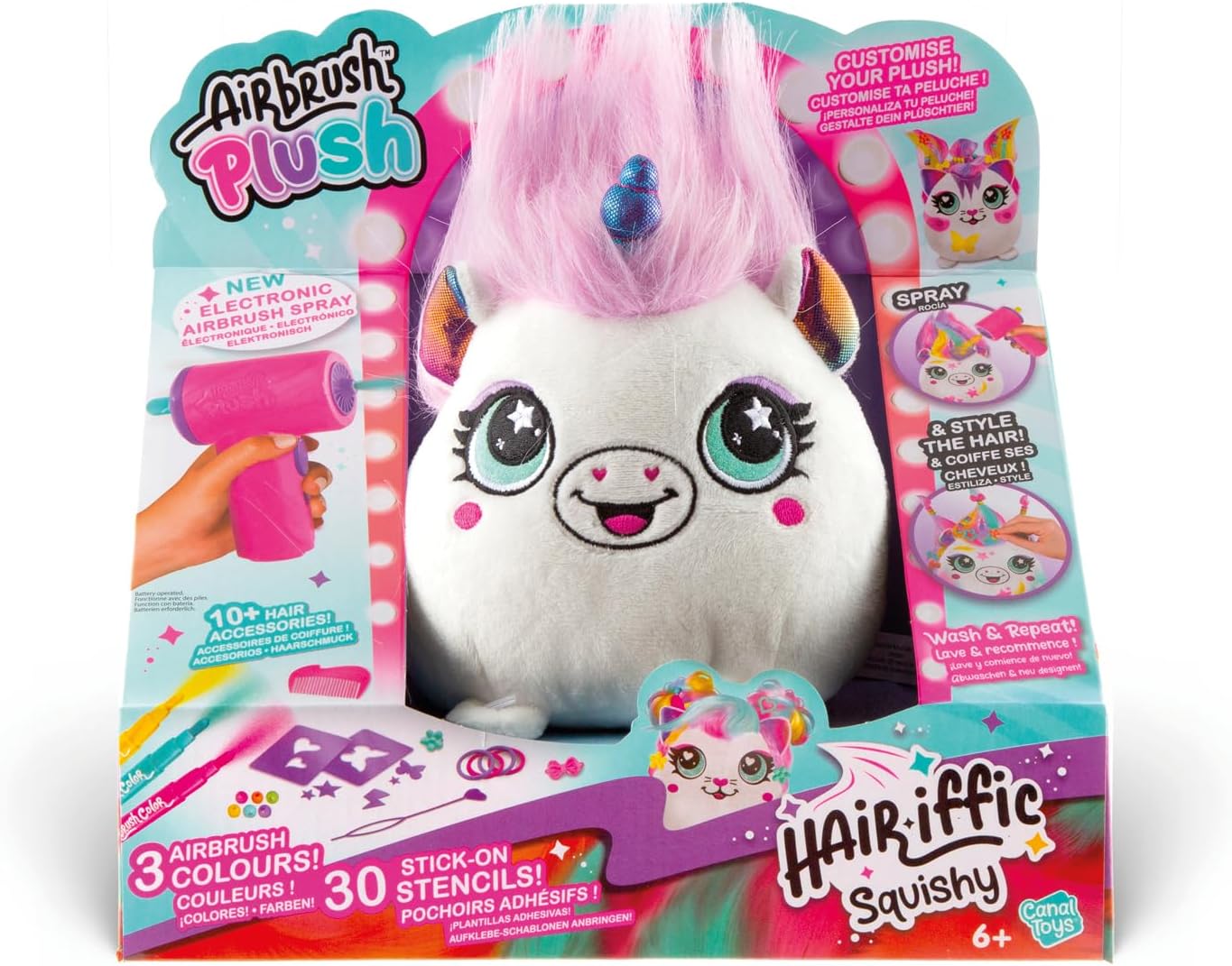 Canal Toys - Airbrush Plush Squishy AIR 040 - Creative Craft Set