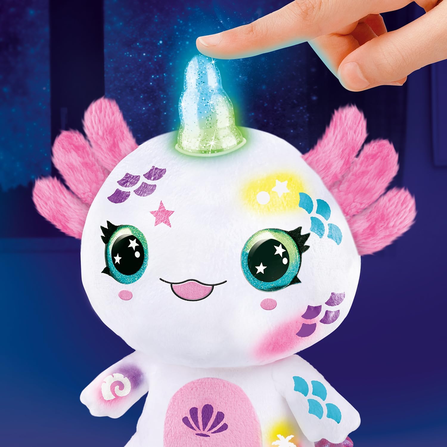 Canal Toys Airbrush Plush Light-Up Axolotl