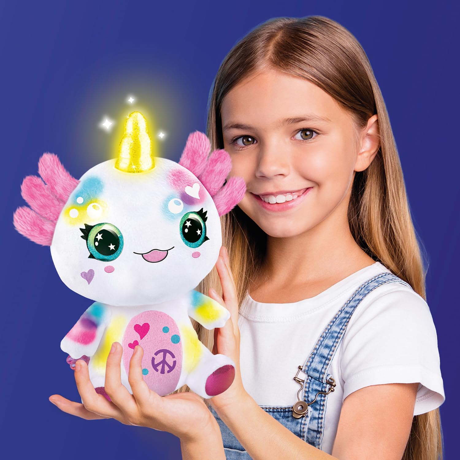 Canal Toys Airbrush Plush Light-Up Axolotl
