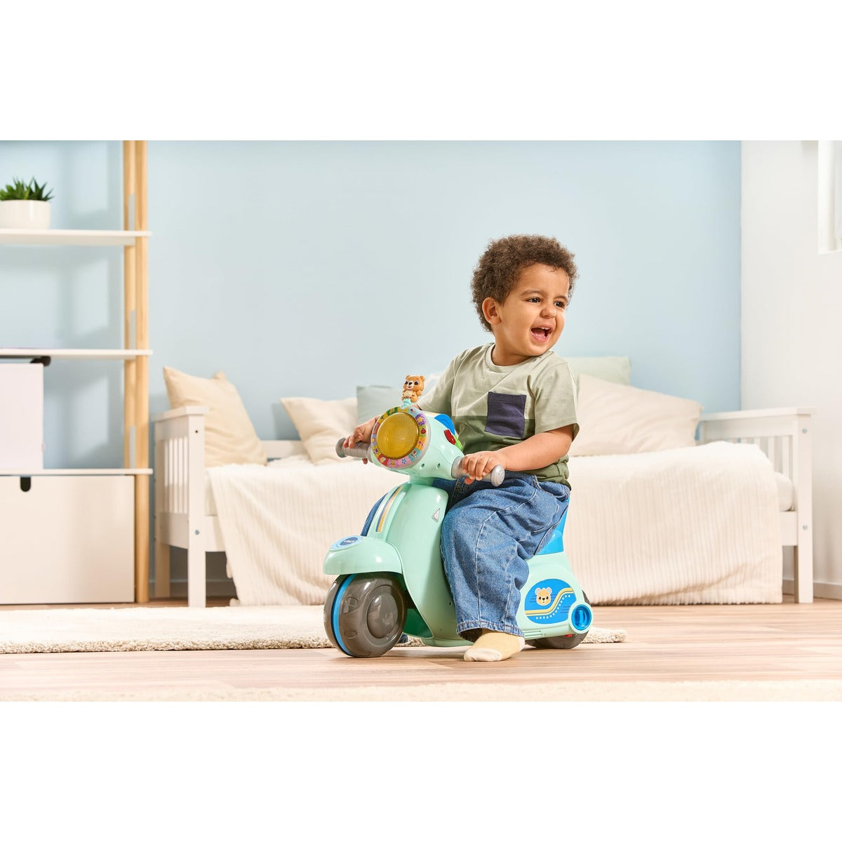 VTech Baby 2-in-1 Ride & Balance Scooter, Blue