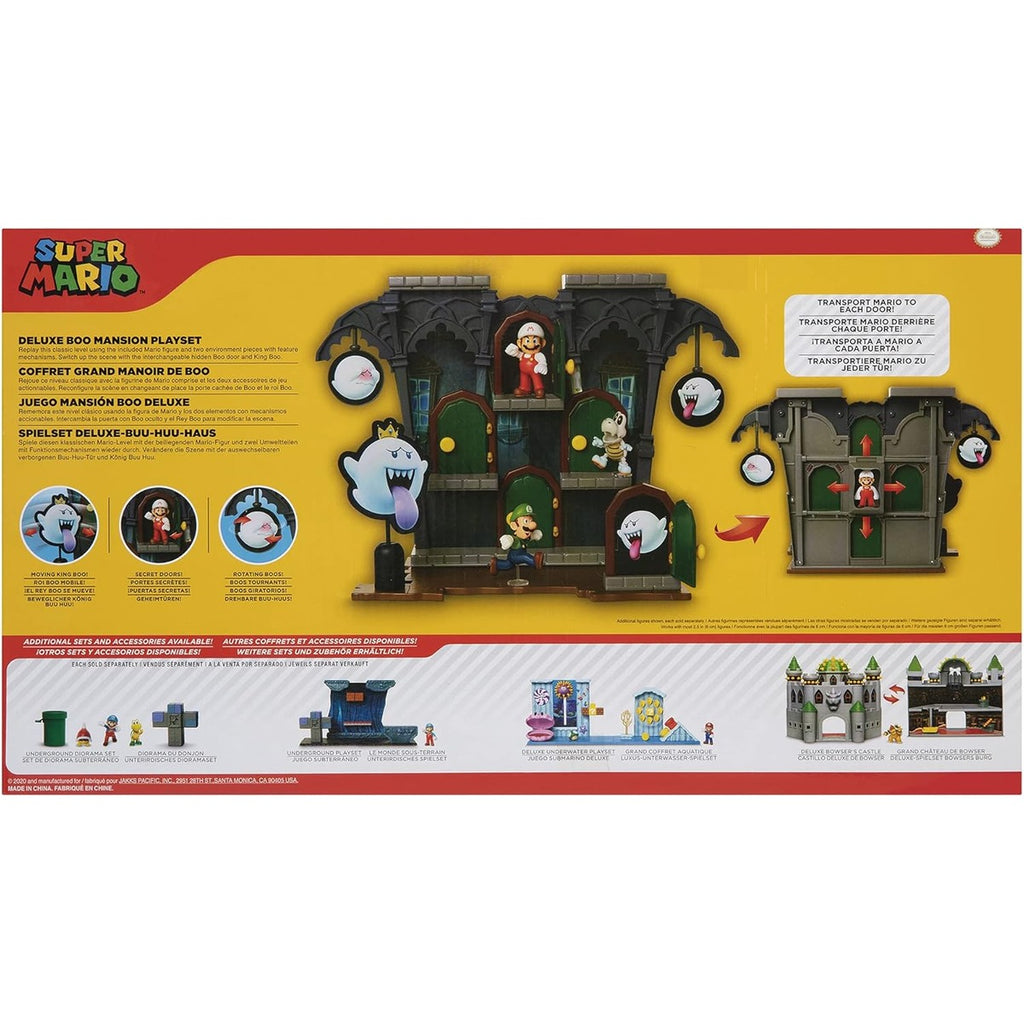 Super Mario Action Figures Deluxe Boo Mansion Playset