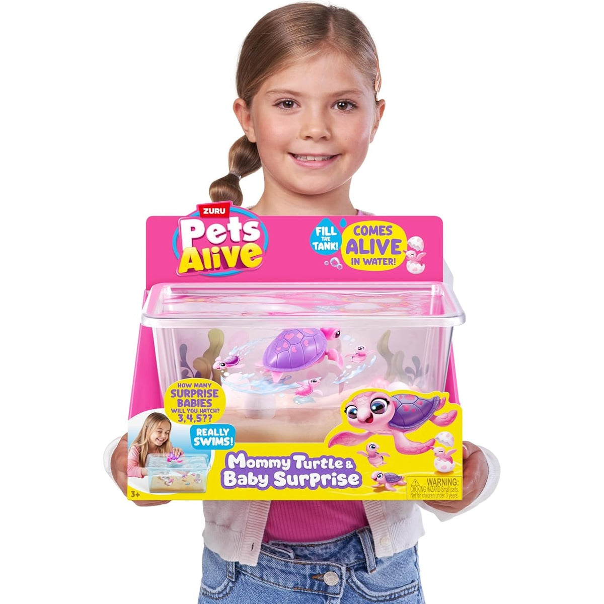 Pets Alive Mommy Turtle Surprise by ZURU, Robot Toy Pet Turtle