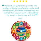 Melissa & Doug Shape Sorting Clock - Wooden Educational Toy