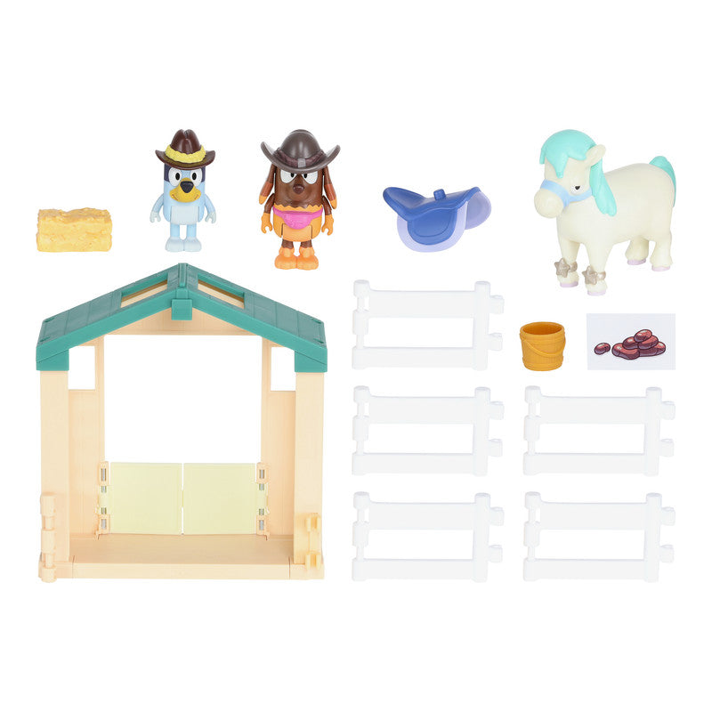 Bluey - S9 Pony Rides Collectable Playset - Multicolor