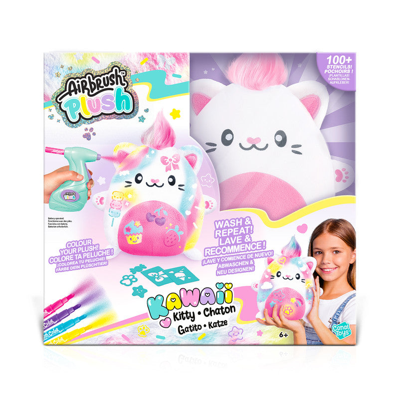 Canal Toys - Airbrush Plush - Kawaii Kitty