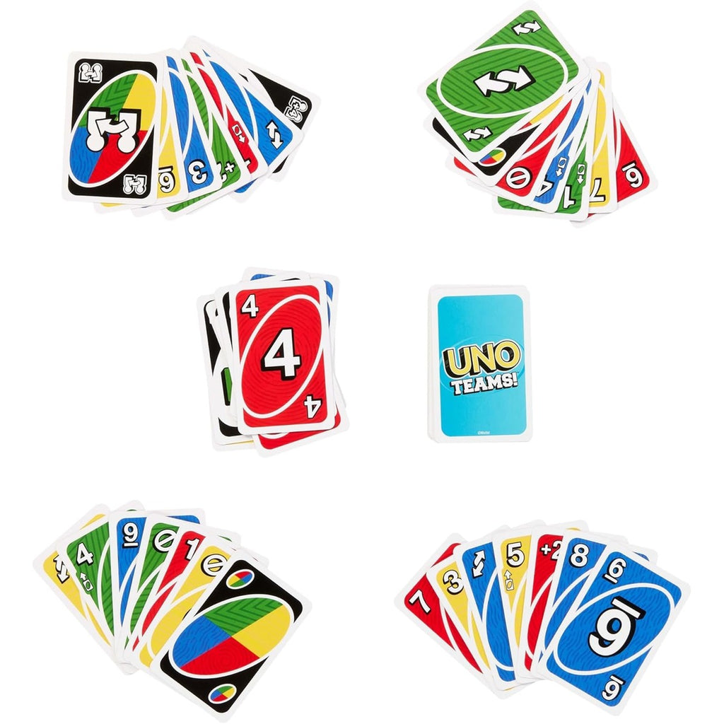 Mattel Games UNO Teams Card Game for Family Nights, Game Nights