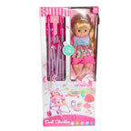 Vdora Dolls - 12 Sounds Baby Doll With Stroller Set - 14-inch