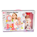 Vdora Dolls - 12 Sounds Baby Doll Wash Basin And Toilet Care Set - 14-inch