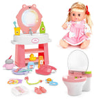 VDORA DOLLS - Baby Doll Set With Wash Basin & Toilet