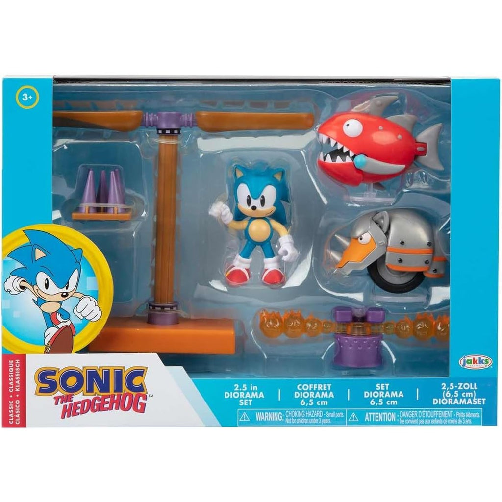 Sonic The Hedgehog Action Figures 2.5" Diorama Set - Flying Battery Zone