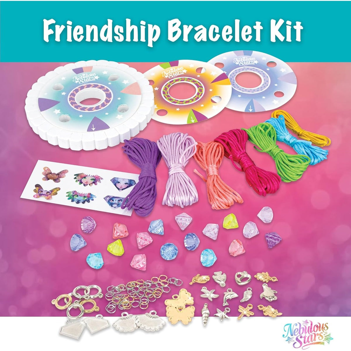 Nebulous Stars Friendship Bracelet Kids Craft Kit