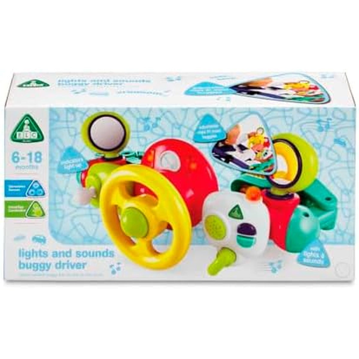 Early Learning Centre Development Wall Light and Sound Buggy Driver Battery Operated, Push Chair Fun, Activity Toys, Lights & Sound, Imaginative Play, 1 Years +