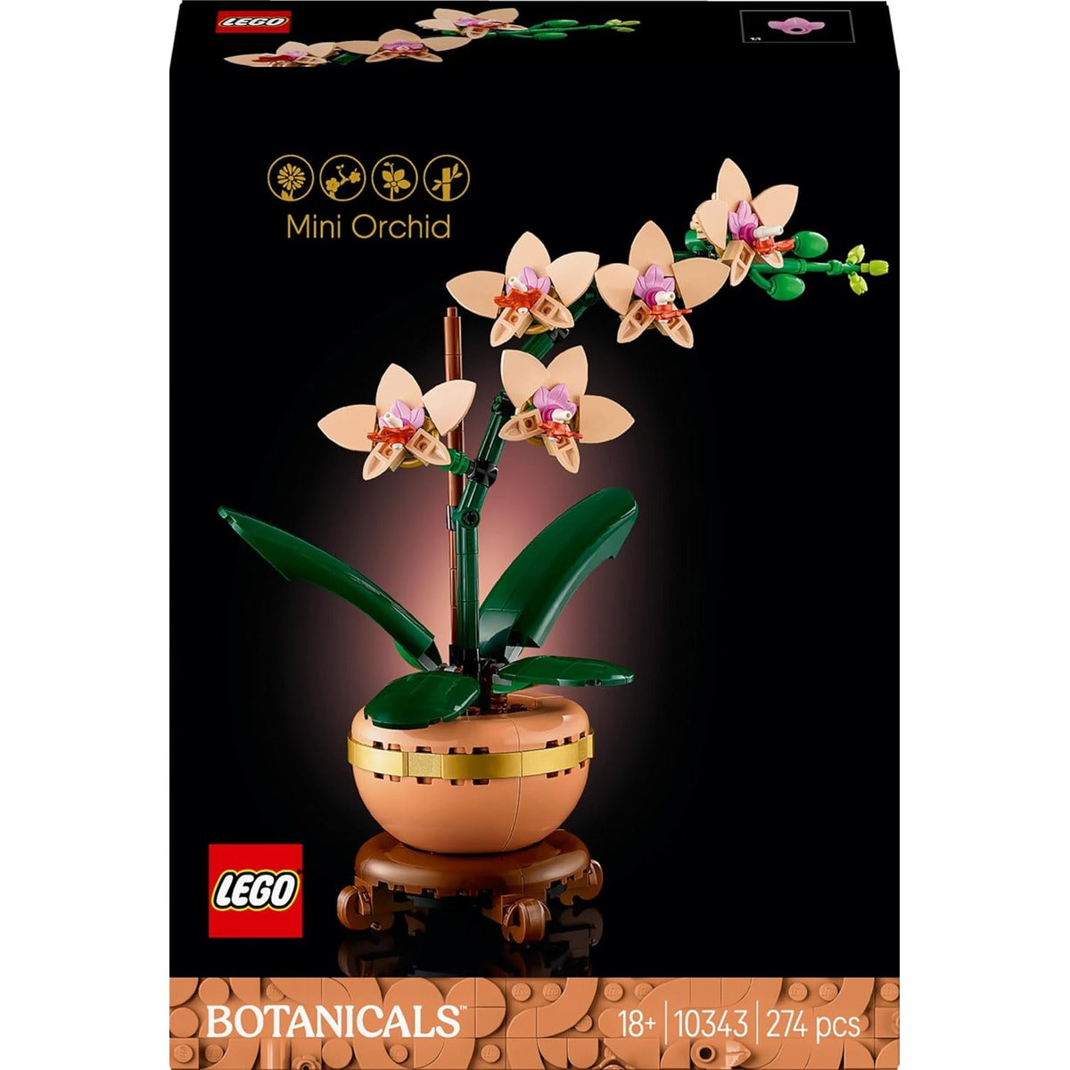 Lego 10343 Botanical Orchid Toy Toy Birthday Present Block Mother's Day