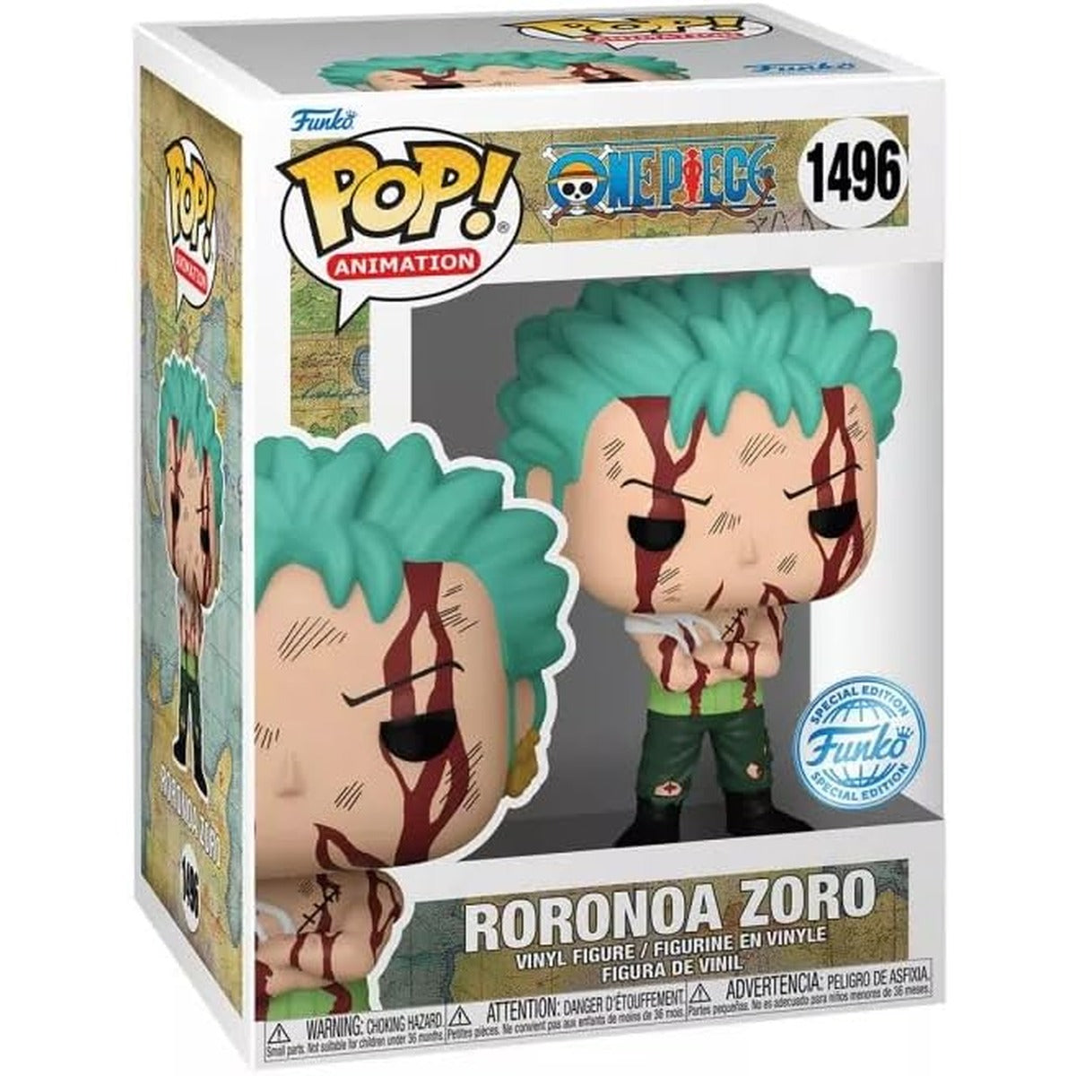 Funko One Piece Pop! Animation Roronoa Zoro Vinyl Figure Exclusive