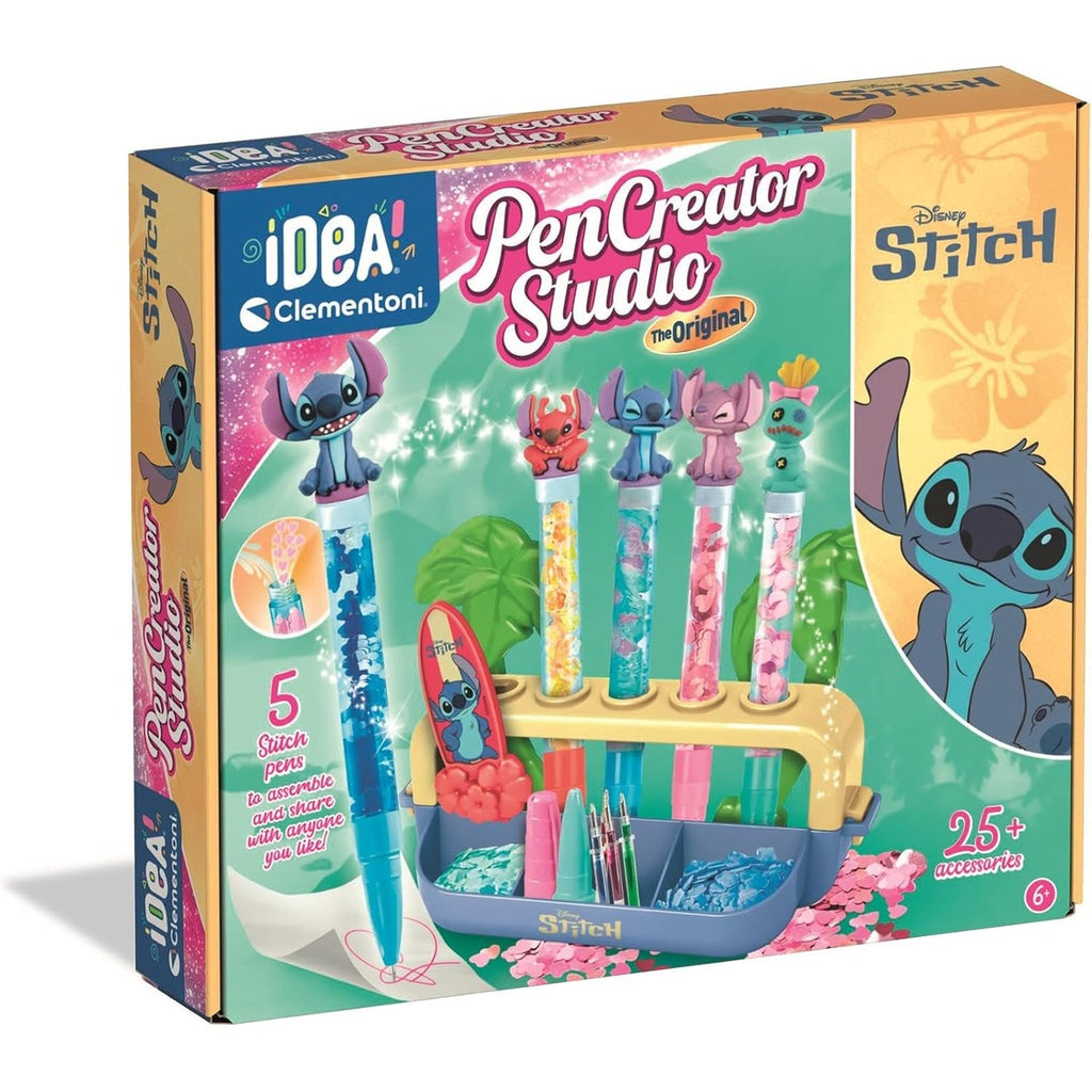 Clementoni Idea My Pen Atelier Disney Princess - DIY Pen Set with Pens, Figures, Decorations & Stickers - Creative Toy & Gift Set for Children from 6 Years, 18202