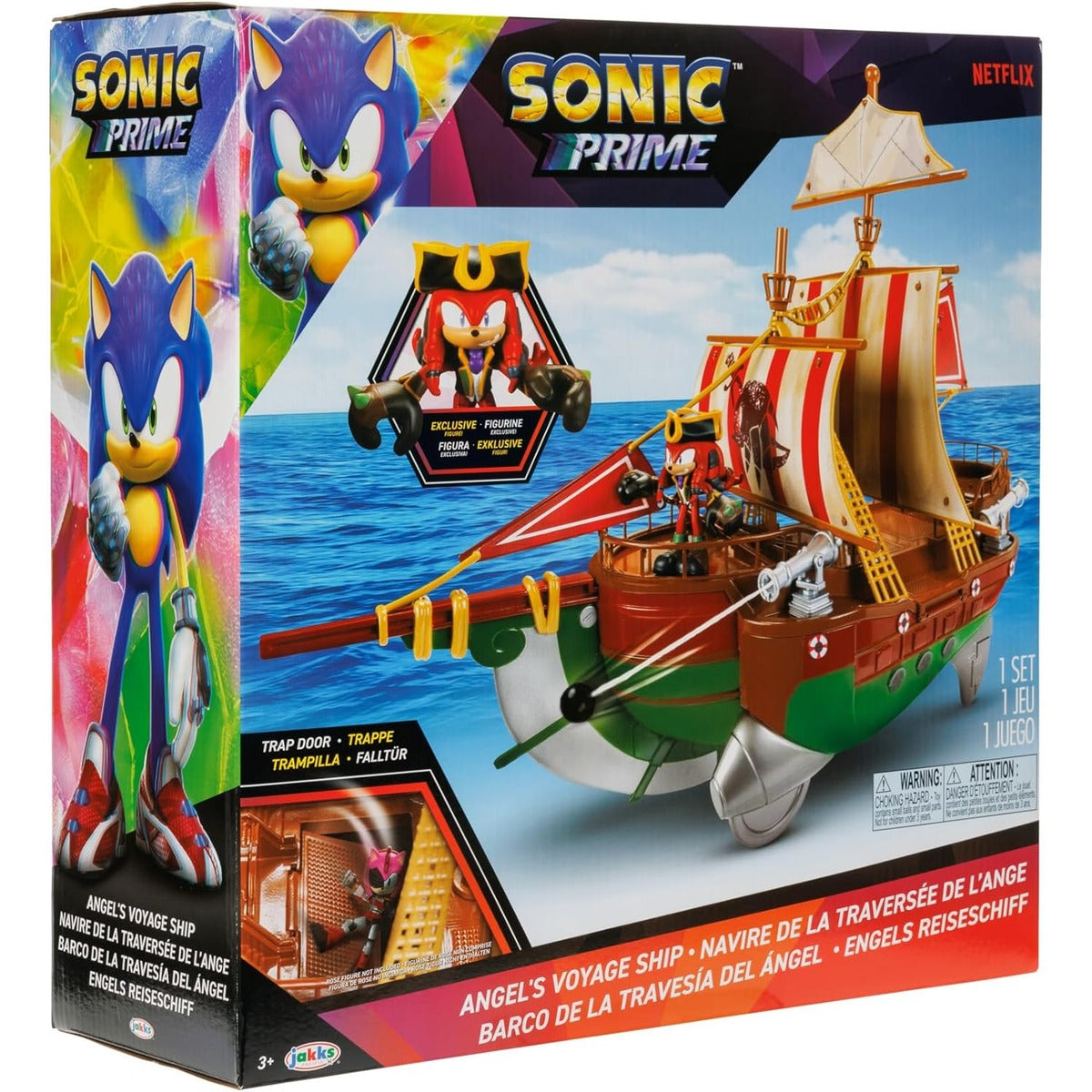 Sonic Prime 2.5" Action Figure Playset Pirate Ship