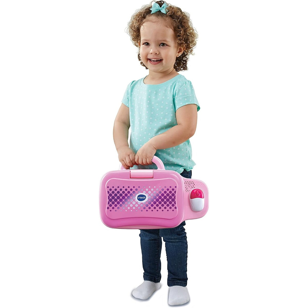 VTech - Toddler Tech Laptop, Pink Interactive Educational Computer Toy, 20 Games for Pre