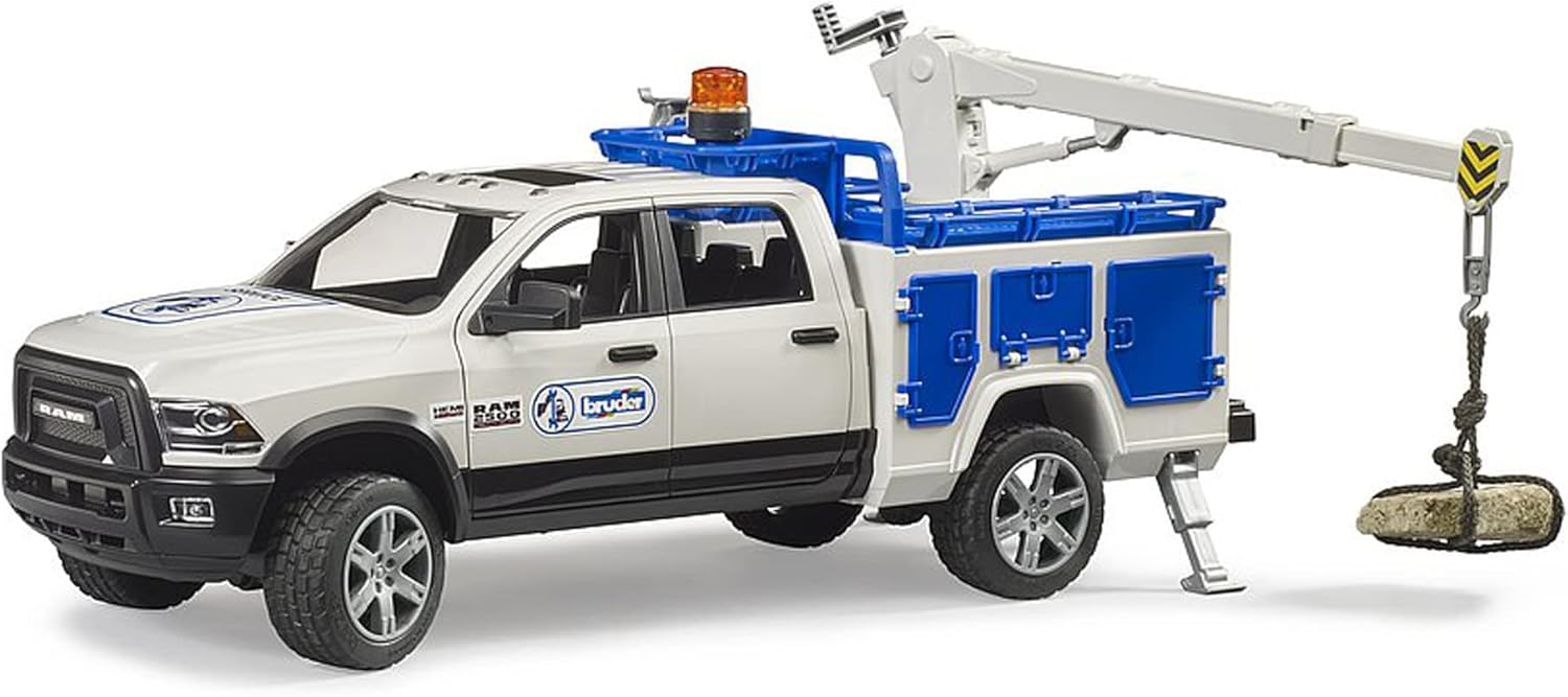 Bruder 02509 RAM 2500 Service Truck with Rotating Beacon