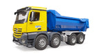 Bruder 03623 Mercedes Benz Arocs Halfpipe Dump Truck - color may vary