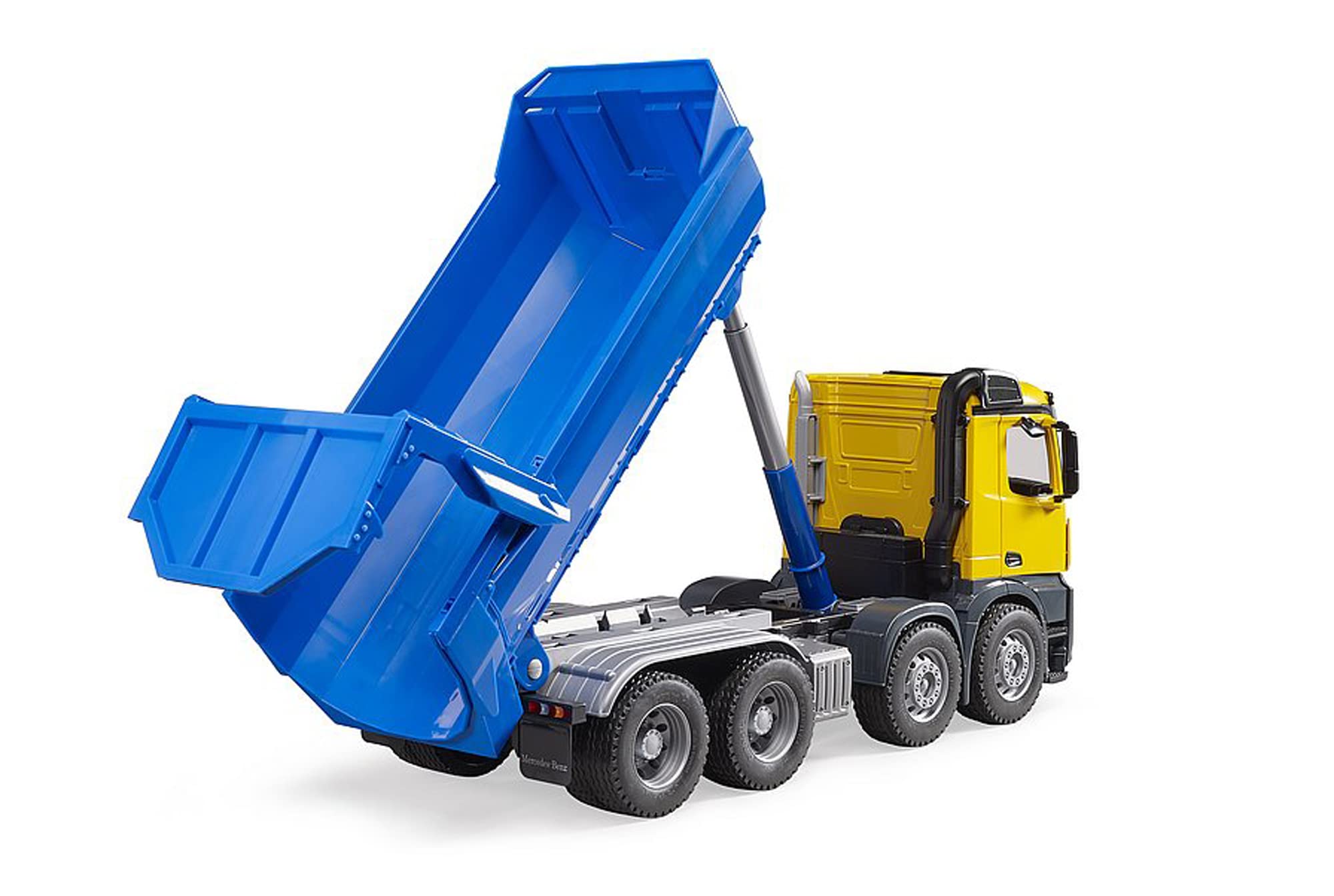 Bruder 03623 Mercedes Benz Arocs Halfpipe Dump Truck - color may vary