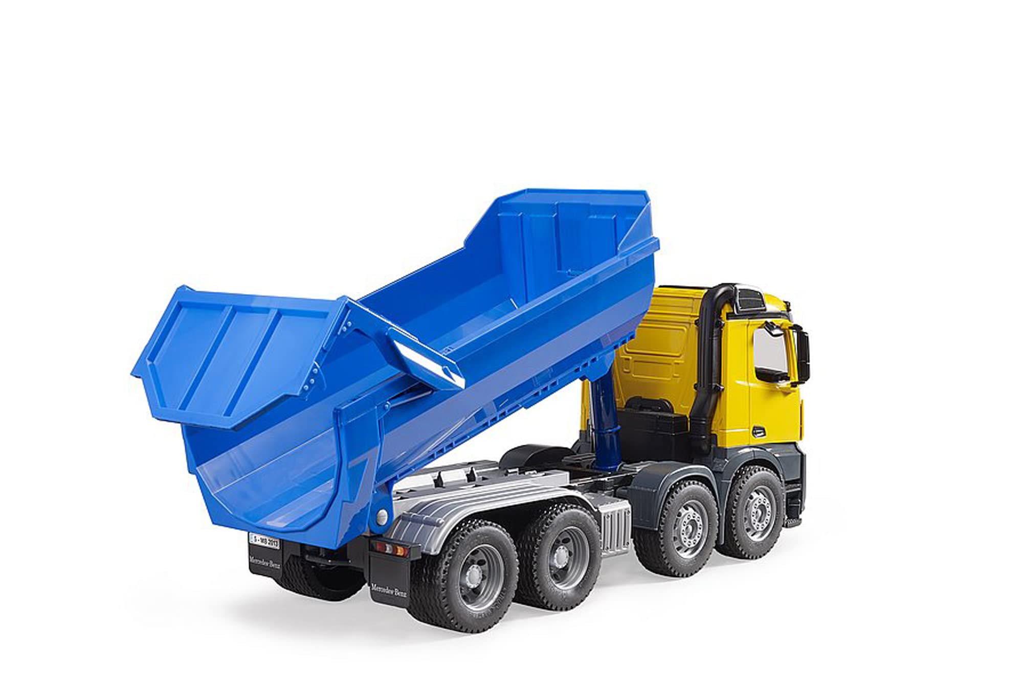 Bruder 03623 Mercedes Benz Arocs Halfpipe Dump Truck - color may vary