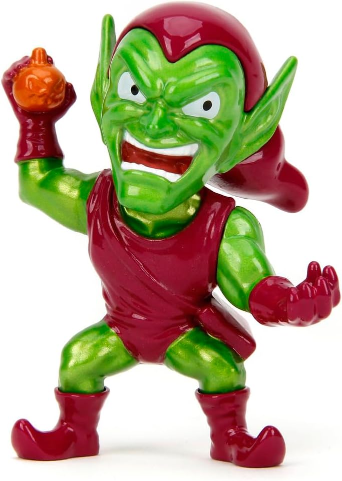 Jada Toys Marvel Spider-Man Figure (1 Piece) - 1 of 4 Collectible Metal Figures (Spider-Man, Venom, Green Goblin or Toxin) for Fans and Collectors from 8 Years, Wave 3, Random Selection, 6.5 cm